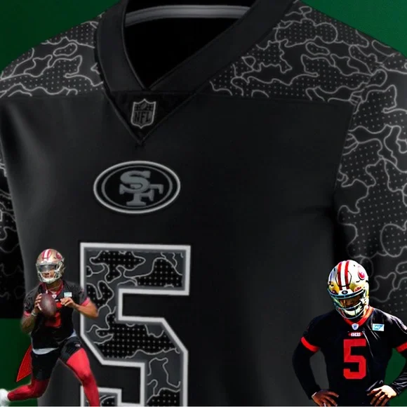 NEW Trey Lance Black San Francisco 49ers RFLCTV Limited Jersey LRG “RARE”! - Picture 4 of 6